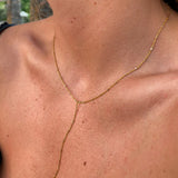 Disa Y Necklace, Black
