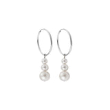 Three Pearl Hoops