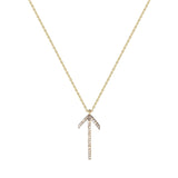 Diamond Arrow Necklace, Gold
