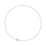 Biwa Delicate Necklace, Silver