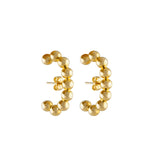 Bubble C-hoops, Gold