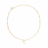 Classic Pearl Ankle Chain, Gold