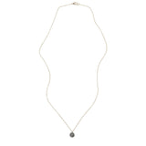 Large Diamond Disc Necklace, Mix