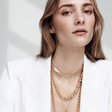 Large Star Diamond Necklace, Gold