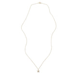 Large Star Diamond Necklace, Gold