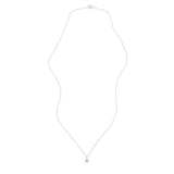 Small Star Diamond Necklace, Silver