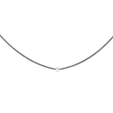 Classic Pearl Necklace, Black