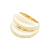 Double VOID Ring, Gold