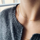 Classic Pearl Necklace, Gold
