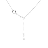 PEARLS. CHAINS. Delicate Necklace, Silver