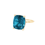 Nano Ring, London Blue Topaz
