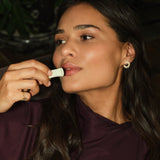 Mini Moon Star Earrings, Silver with White Stones