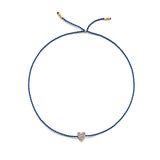 Tiny Bracelet with Gold Diamond Heart