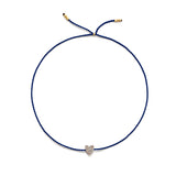 Tiny Bracelet with Gold Diamond Heart