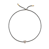 Tiny Bracelet with Gold Diamond Heart