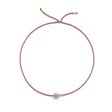 Tiny Bracelet with Gold Diamond Star