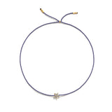 Tiny Bracelet with Gold Diamond Star