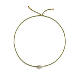 Tiny Bracelet with Gold Diamond Star