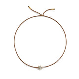 Tiny Bracelet with Gold Diamond Star