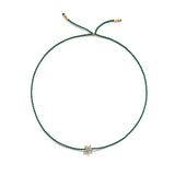 Tiny Bracelet with Gold Diamond Star