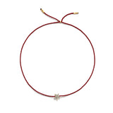 Tiny Bracelet with Gold Diamond Star