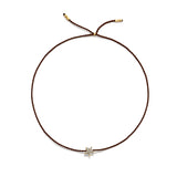 Tiny Bracelet with Gold Diamond Star