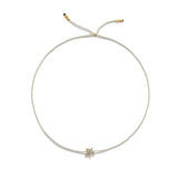 Tiny Bracelet with Gold Diamond Star