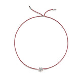 Tiny Bracelet with Silver Diamond Star
