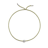 Tiny Bracelet with Silver Diamond Star