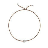 Tiny Bracelet with Silver Diamond Star