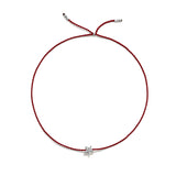 Tiny Bracelet with Silver Diamond Star