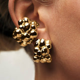 Bubble Earrings, Gold