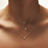 Floating Diamond Necklace