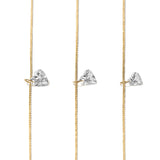 Floating Diamond Heart Necklace