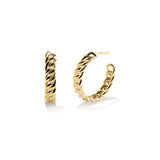 Curb Hoops 25 mm, Gold
