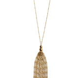 Gold Tassel Necklace