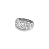 Pebble Ring, Black with White Stones