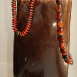 Redbrown Stone Necklace