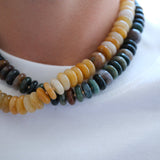 Forest Green Stone Necklace