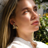 Verve Earrings, Gold