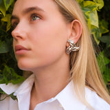 Verve Earrings, Silver