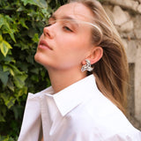 Verve Earrings, Silver