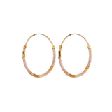 Light Pink Summer Hoops