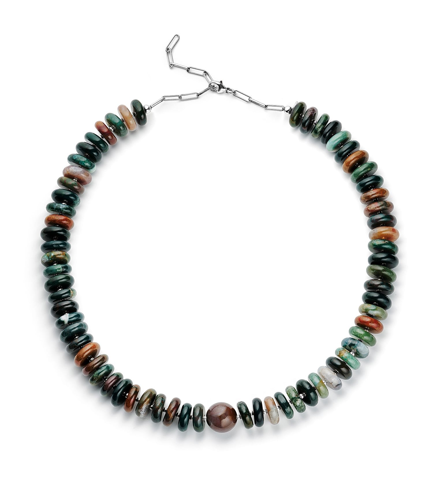 Forest Green Stone Necklace