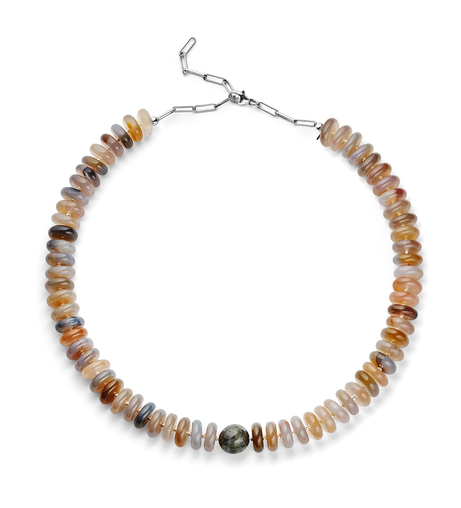 Grey Stone Necklace