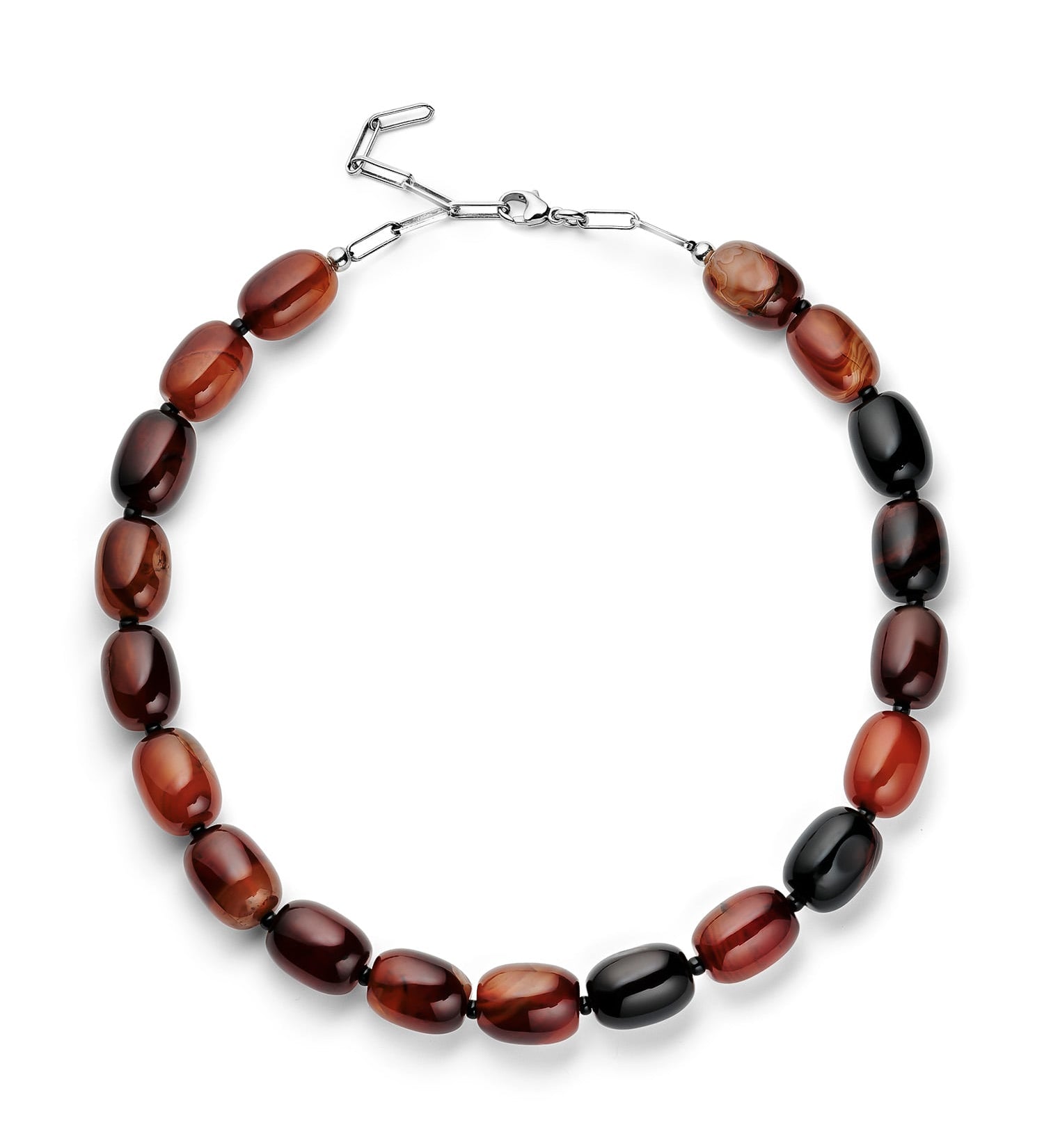 Redbrown Stone Necklace