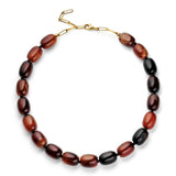 Redbrown Stone Necklace