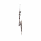 Diamond Bolt Earring, Black
