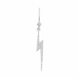 Diamond Bolt Earring, Silver