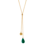 Onyx Drawstring Necklace